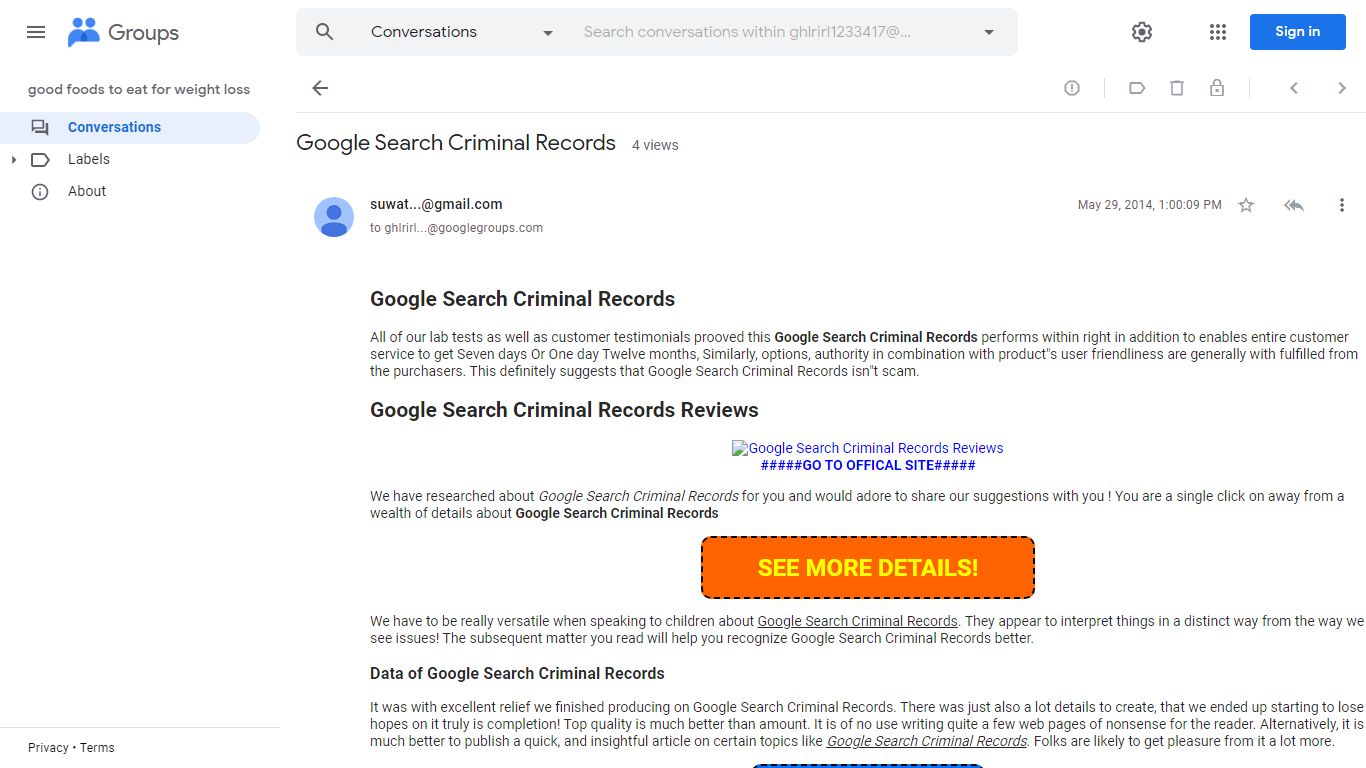 Google Search Criminal Records